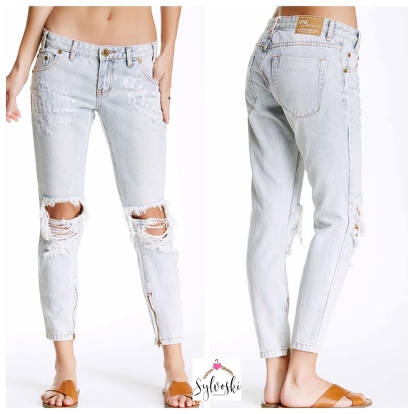 🆕One Teaspoon Trashed Free Birds Jeans - Picture 2 of 4